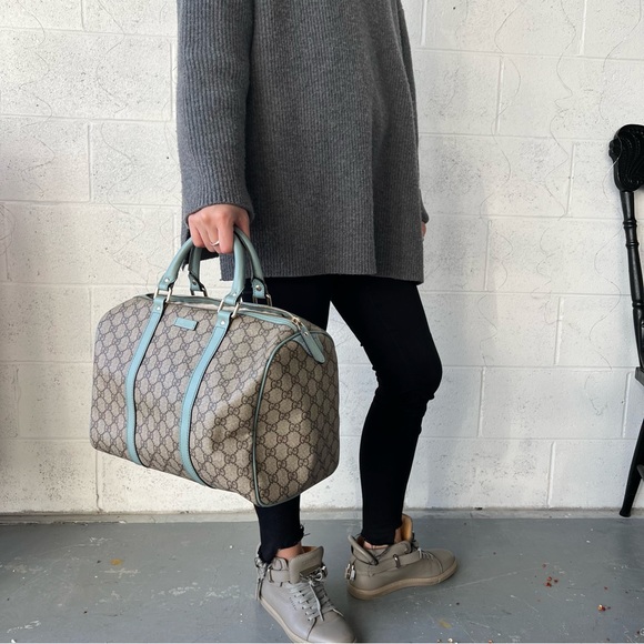 GUCCI BOSTON LEATHER BOWLING BAG - Picture 4 of 9